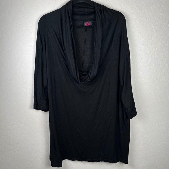 Suzanne Somers 3 Way (3+ Styles) Poncho Black (Sz XL to 3XL) As Seen on TV *Flaw - Picture 1 of 10
